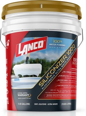 Waterproof Roof Coating For Flat Metal RV 5 Gallon White