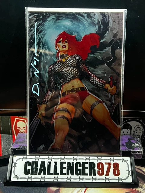 Immortal Red Sonja #3 David Nakayama METAL SIGNED VIRGIN w/ COA + TOPLOADER