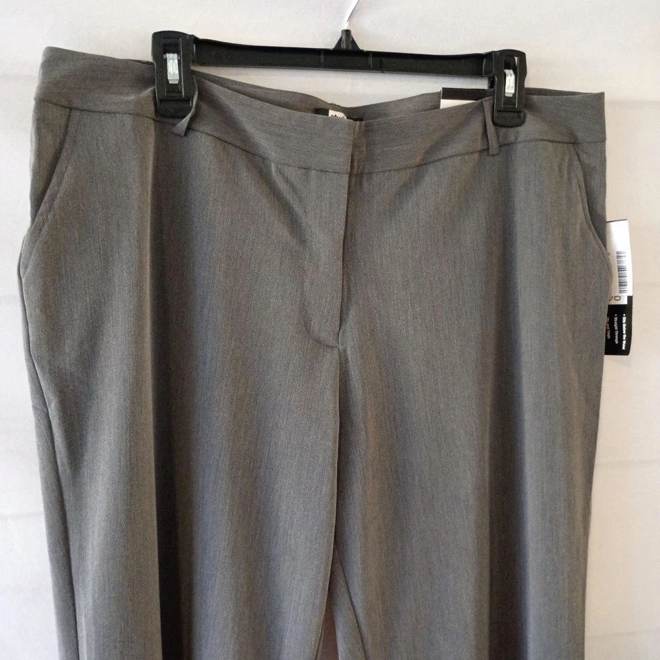 Studio 1940 The Megan Fit Gray Dress Pants Size 16 Stretch Straight Leg NWT - Image 3 of 4