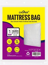 Queen Mattress Bags for Moving and Disposal   Waterproof Plastic Queen Mattress