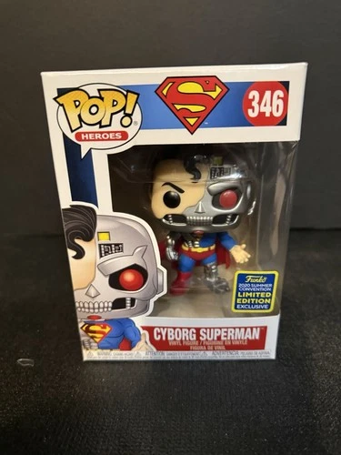 FUNKO POP ! CYBORG SUPERMAN 346 SUMMER CONVENTION 2020 LIMITED EDITION N01