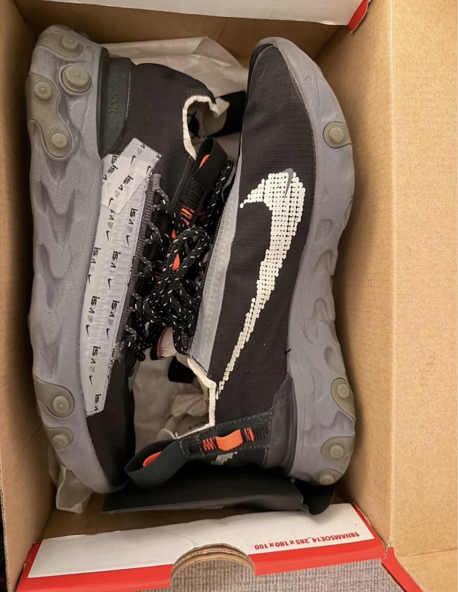 Nike React ISPA Low Running Shoes Mens Size 4.5 Black AR8555  display picture 2
