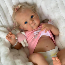 18 Inch Real Life Reborn Baby Dolls Silicone Full Body Girl Realistic Baby Dolls