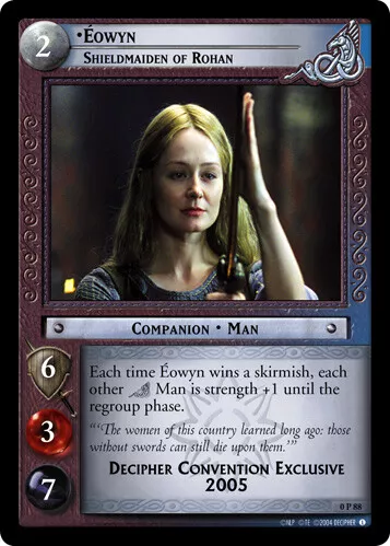 LOTR: Eowyn, Shieldmaiden of Rohan - Foil - Promo [Lightly Played] Lord of  the R