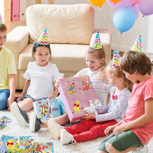 Winnie the Puuh Puzzle Aufkleber Kinder Puzzle Zum Selbermachen Spielzeug Machen Sie ein Gesicht Aufkleber - Bild 5 von 9