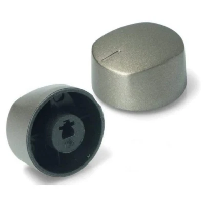 Manopola piano cottura grigia Candy Hoover Rosieres 42812695 42822884 originale