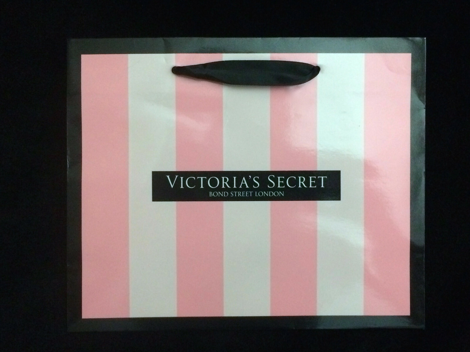 Victorias Secret Pink Floral Logo Small Paper Shopping Gift Displa