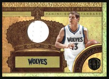 Luke Ridnour 2010-11 Panini Gold Standard Gold Crowns Materials #13 Minn /249