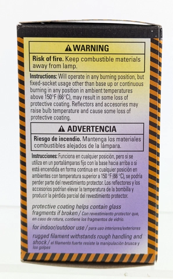 GE Saf-T-Gard Rough Service Light Bulb – 75 Watt – Shatter-Resistant – NEW - Image 2 of 4