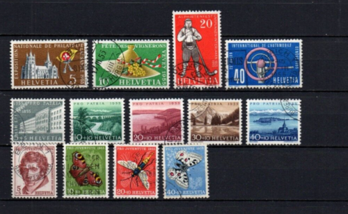 Briefmarken Jahrgang 1955 Schweiz  gest.  s. Scan - Bild 1 von 1