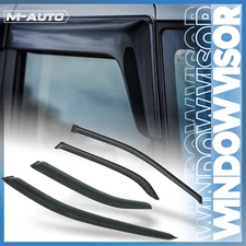 Tape-On Window Visor Smoke Vent Wind Rain Deflector Guard for 98-02 Honda Accord