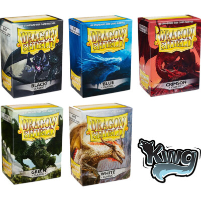DRAGON SHIELD CLASSIC STANDARD CARD SLEEVES 100 PER PACK POKEMON MTG | eBay  UK