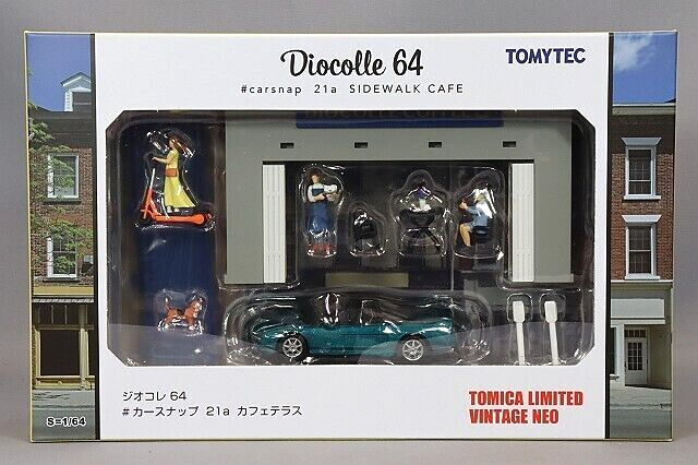 Tomica Diocolle Honda NSX Japan Coffee Shop Figures Set Metal