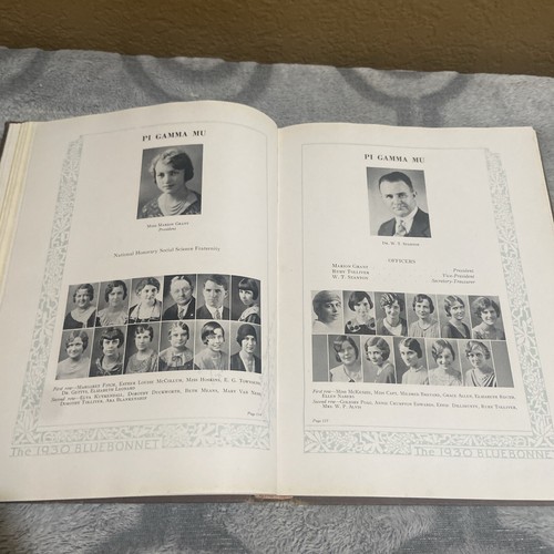 1930 "Blue Bonnet" - Baylor College Yearbook - Belton, Texas + - Picture 13 of 17