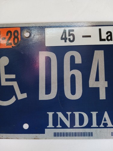 2012 Handicapped Indiana License Plate D646JC - Picture 6 of 10