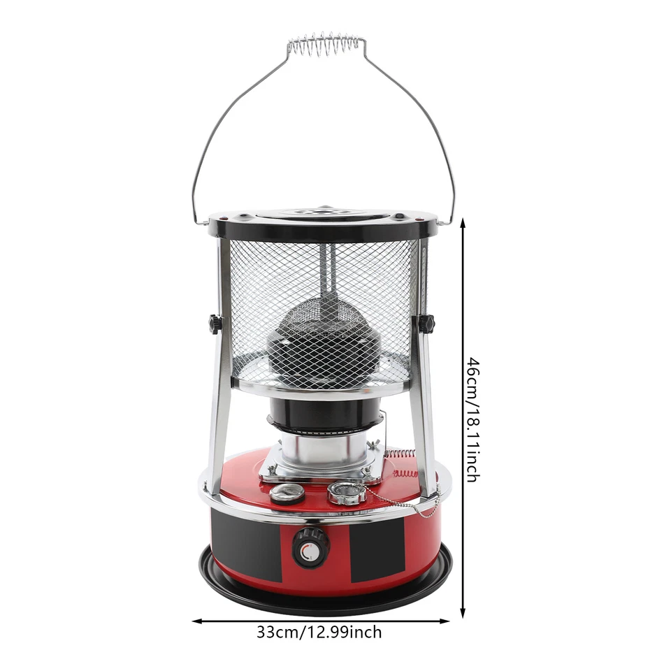 Calentador de queroseno portátil de 8000 BTU 1,37 galones calentador de queroseno interior exterior Foto 3 de 4