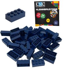100 Klemmbausteine Dunkel Blau Bausteine 2x4 Noppen Basic Bricks 8er Steine Neu