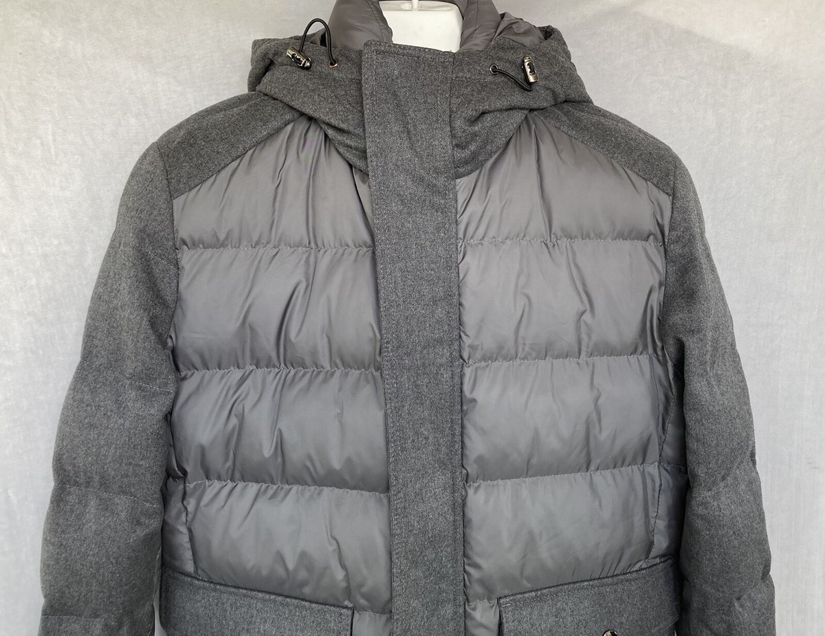 Reiss Graydon Quilted Puffer Coat Hooded Mens Small Full Zip NWT