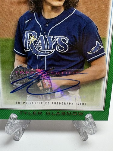 2022 Topps Gallery - Veterans Autographs Green #VA-TGL Tyler Glasnow /99 (AU) - Picture 2 of 7