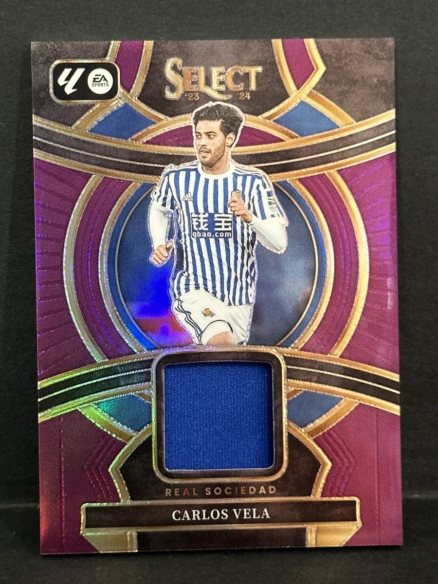2023-24 Panini Select La Liga Carlos Vela Match Worn Patch Purple