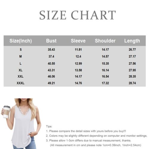 Womens Tank Tops 2025 Summer Dressy Casual Blouses Sleeveless V Neck Basic Shirt - Picture 5 of 13