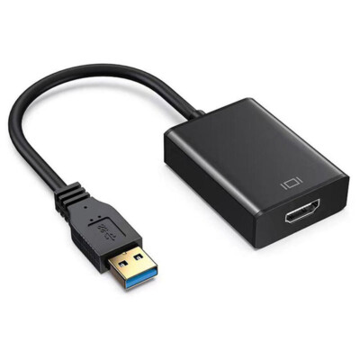 USB-auf-HDMI-Adapter, USB 3.0/2.0 zu HDMI 1080P HD Audio Video Grafik-Konve AG