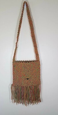y2k icing macrame bag with tassels DIY Macrame Top Handle Tassel Bag Tutorial - YouTube main image 2