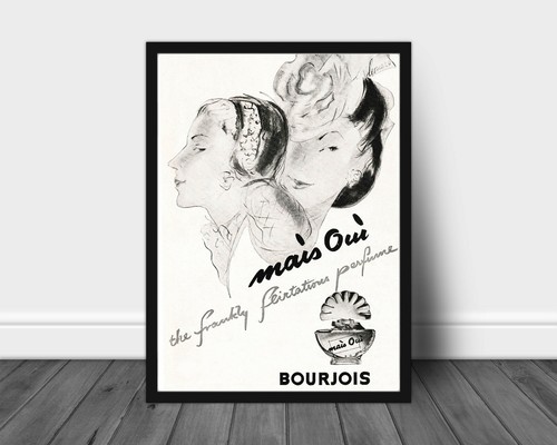 Vintage fashion print, vintage perfume advert print, Black and white vintage 4 - Picture 15 of 16
