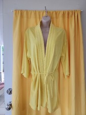 Vintage Cole of California 70's Beach Cover Up/Robe Yellow Size Med Unisex