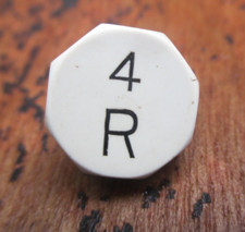 Oliver Typewriter #9   R  Key   Antique Part Vtg  Keytop thumbnail