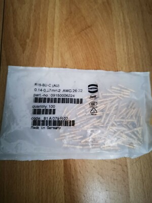 Harting HAN D Kontakt 09150006224 R 15-BU-C-0,14 qmm (AU) 100stk Beutel