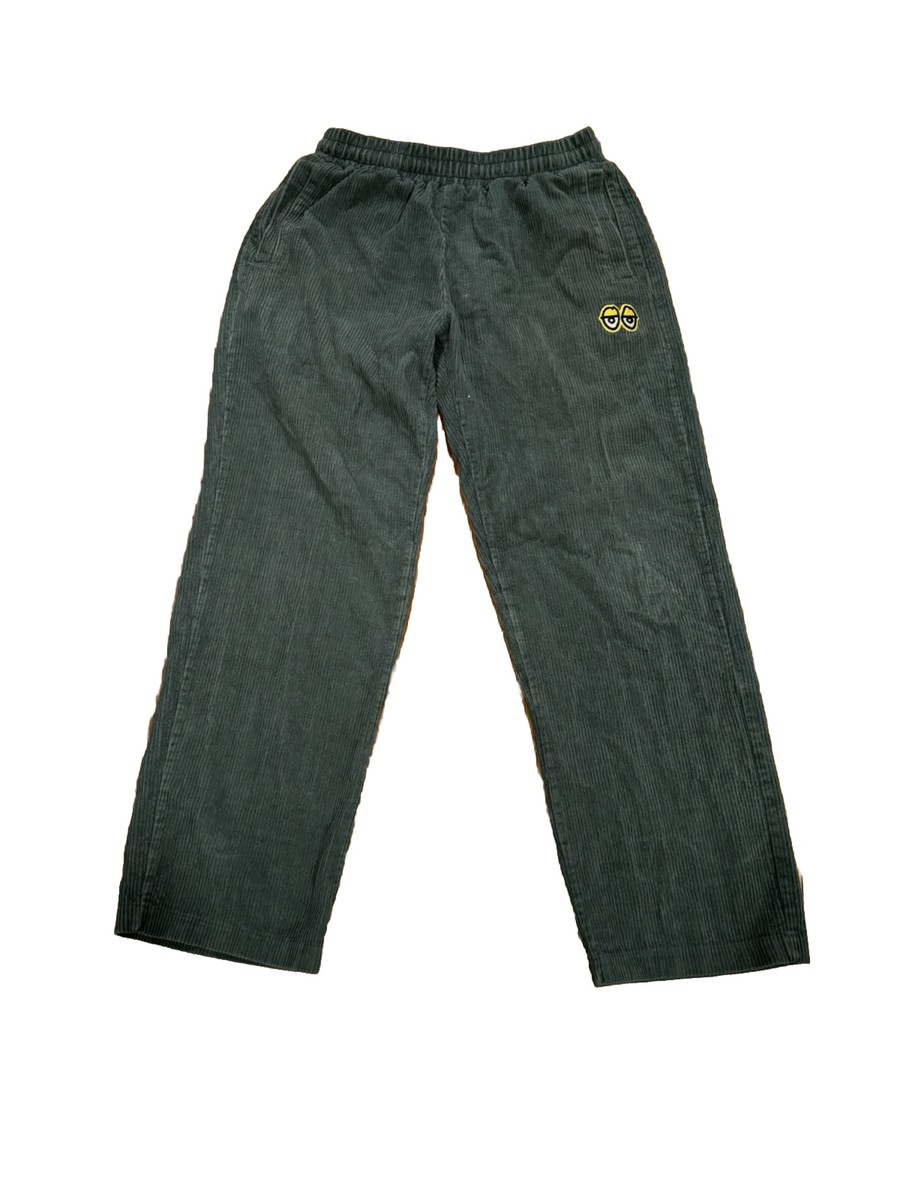 Krooked Skateboards Mark Gonzales Eyes Corduroy Pants Green Skate