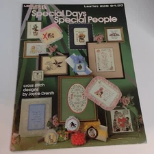 Special Days Special People Leisure Arts Leaflet #238 Cross Stitch  1982 Copy