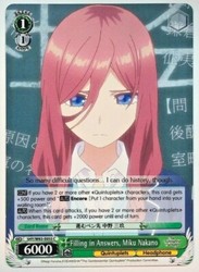 Filling in Answers, Miku Nakano - The Quintessential Quintuplets #5HY/W83-E055 Common