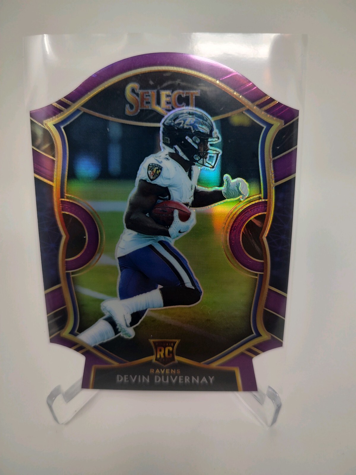 2020 Select Purple Die Cut Devin Duvernay Field Level Prizm #377 BUF
