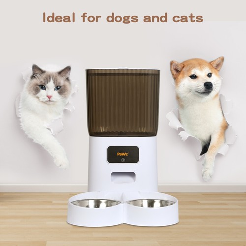 Pawz 5L Automatic Pet Feeder Double Bowl Dog Cat Auto Smart Food Dispenser Timer - Picture 4 of 11