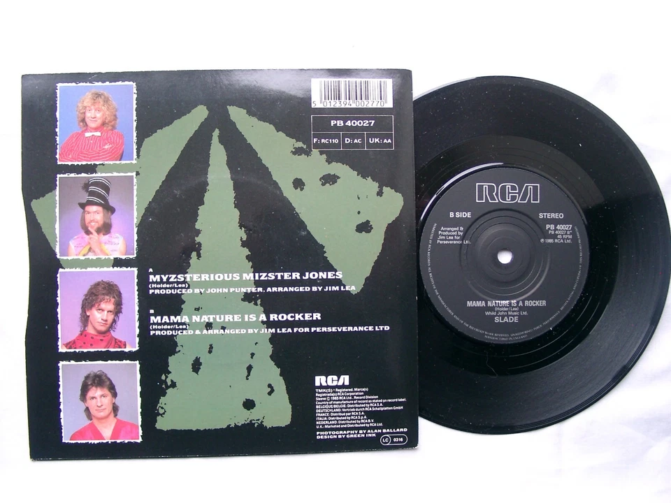 SLADE - Myzsterious Mizster Jones 7" - PB 40027 - 1985 UK - Image 2 of 2
