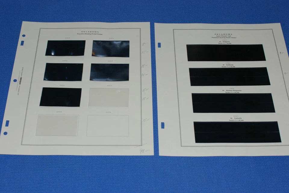 Oklahoma Duck Hunting Scott National Album Pages BlueLakeStamps GET YOUR STATE! - Image 2 of 4