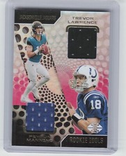 2021 Panini Illusions Trevor Lawrence Peyton Manning Rookie Idols Jersey Relic 