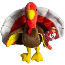 TY Beanie Babies Gobbles Turkey Plush Stuffed Animal Original Collection Vintage