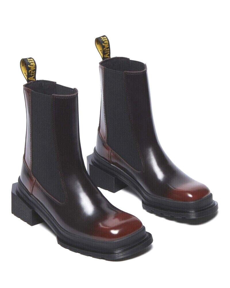 Dr.Martens Maybole Chelsea Black Cherry Red Boots 32071770 Dr.Martens Maybole Chelsea Black Cherry Red Boots 32071770