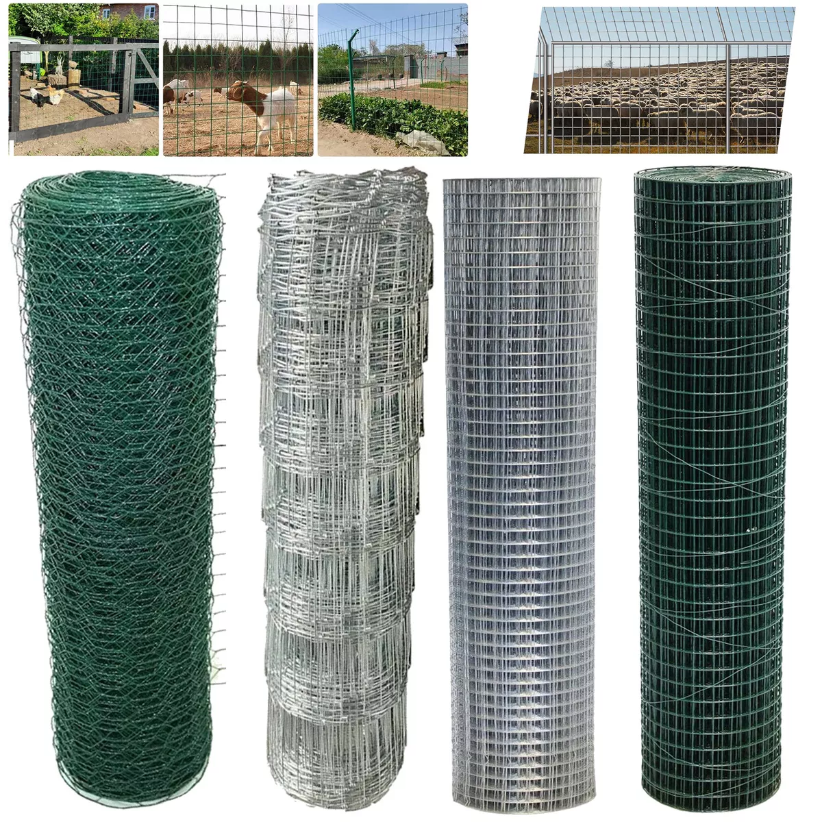 Wire Mesh Garden Fencing Roll Pvc Steel