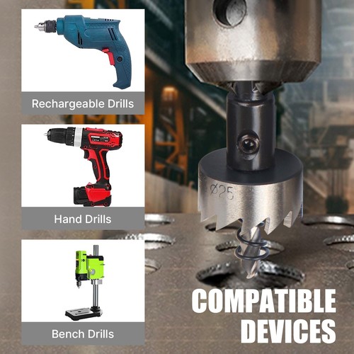 12-80mm Hole Saw Tooth HSS Steel Drill Bit Set Cutter Tool For Metal Wood Alloy - Picture 7 of 59