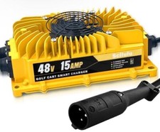 48 Volt Golf Cart Battery Charger,15AMP Club Car Battery Charger for 48 Volt ...