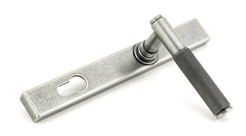 From The Anvil 45529 Pewter Brompton Slimline Door Lever Espag. Lock Set - Picture 5 of 9