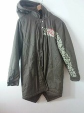 Alpha Industries Fishtail Parka Light Brown Size Uk M 12 Embroidered Phoenix