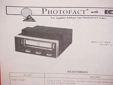1975 CARTAPE 8-TRACK STEREO TAPE PLAYER/FM MPLX RADIO SERVICE MANUAL CT-3882M