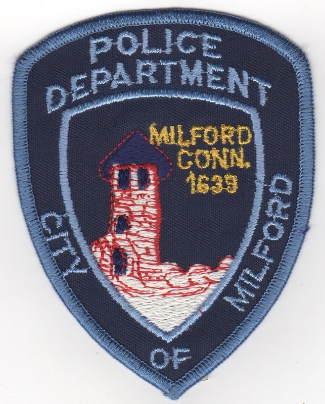 Milford (Connecticut) Police Patch,  FREE shipping, Qty DISCOUNTS!
