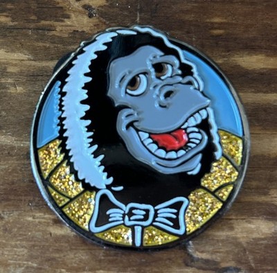 Showbiz Pizza Rock-afire Explosion Fatz Geronimo Glitter Enamel Pin Badge ISH