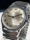 Vintage 1980 Timex Marlin Calendar Sunburst Dial 27710 10580 Running VGC